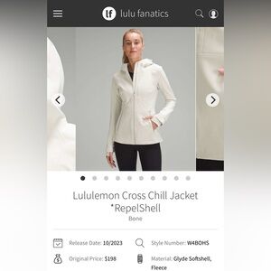 Lululemon Cross Chill Jacket Size 10